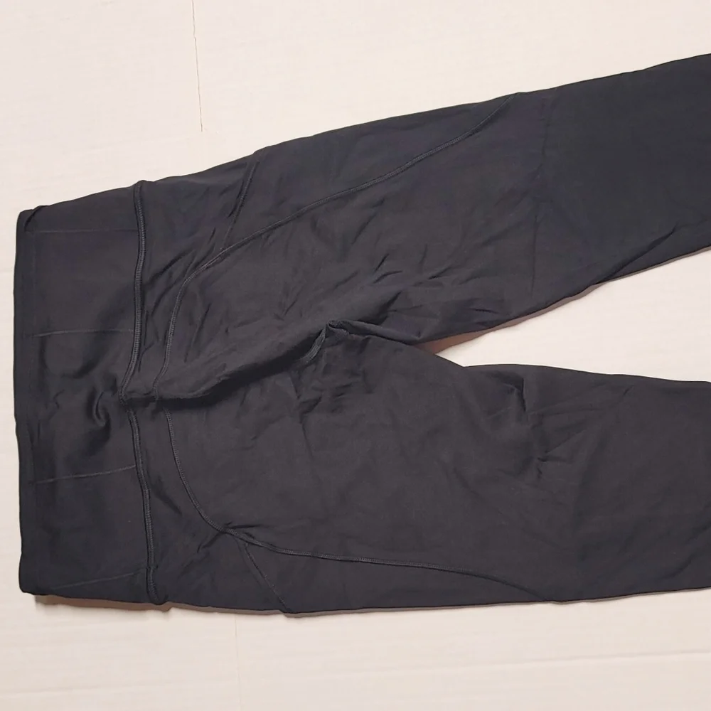 lululemon athletica Black Leggings with Purple Skull Graphic